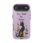 Phone Case — "Stop & Smell the Flowers" Cat Floral Protective Case