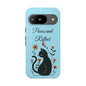 "Paws and Reflect" Floral Cat Tough Case