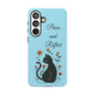 "Paws and Reflect" Floral Cat Tough Case