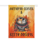 Autumn Leaves & Kitty Dreams Garden Flag - Custom Cat Breed