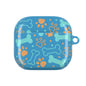 AirPod Case — Cute Dog Bones & Paw Prints Case (Blue)