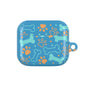 AirPod Case — Cute Dog Bones & Paw Prints Case (Blue)