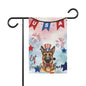 Patriotic Dog Garden Flag - Belgian Malinois – 'Let Freedom Bark' USA Banner