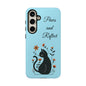 "Paws and Reflect" Floral Cat Tough Case