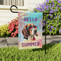 "Hello Summer" Beagle with Sunglasses -Outdoor House Banner/Garden Flag