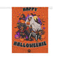 "Happy Halloweenie" — Halloween Garden Flag - Dachshund