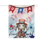 Patriotic Dog Garden Flag - Weimaraner – 'Let Freedom Bark' USA Banner