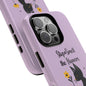 Phone Case — "Stop & Smell the Flowers" Cat Floral Protective Case