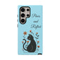 "Paws and Reflect" Floral Cat Tough Case