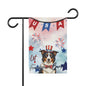 Patriotic Dog Garden Flag - Border Collie – 'Let Freedom Bark' USA Banner