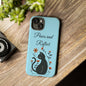 "Paws and Reflect" Floral Cat Tough Case
