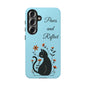 "Paws and Reflect" Floral Cat Tough Case
