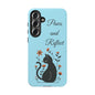 "Paws and Reflect" Floral Cat Tough Case