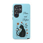 "Paws and Reflect" Floral Cat Tough Case