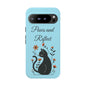 "Paws and Reflect" Floral Cat Tough Case