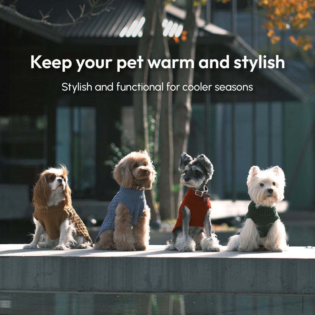 Pet Sweater Vest - Ice Blue