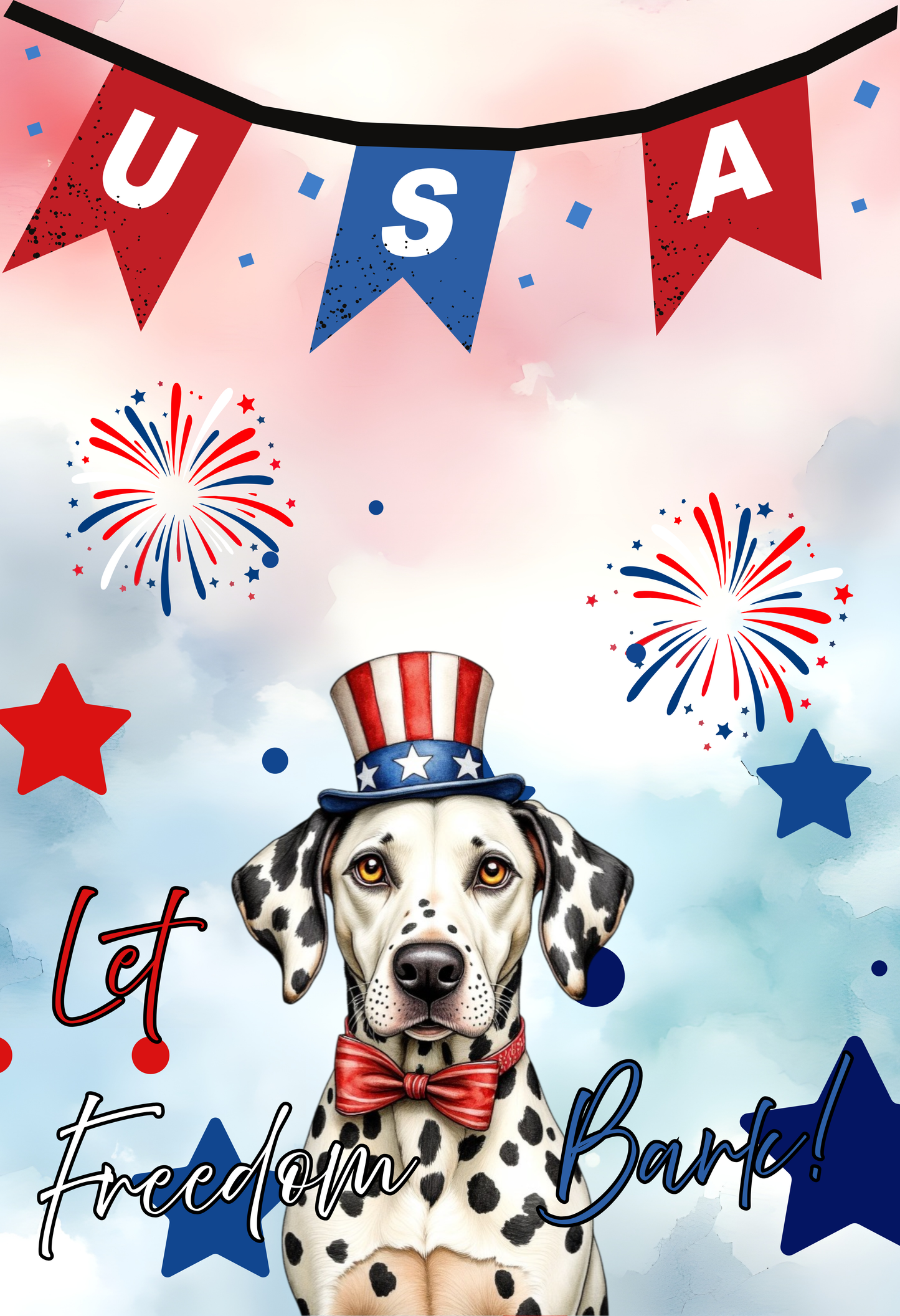 Patriotic Dog Garden Flag -Shiba Inu – 'Let Freedom Bark' USA Banner