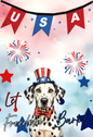 Patriotic Dog Garden Flag -Shiba Inu – 'Let Freedom Bark' USA Banner