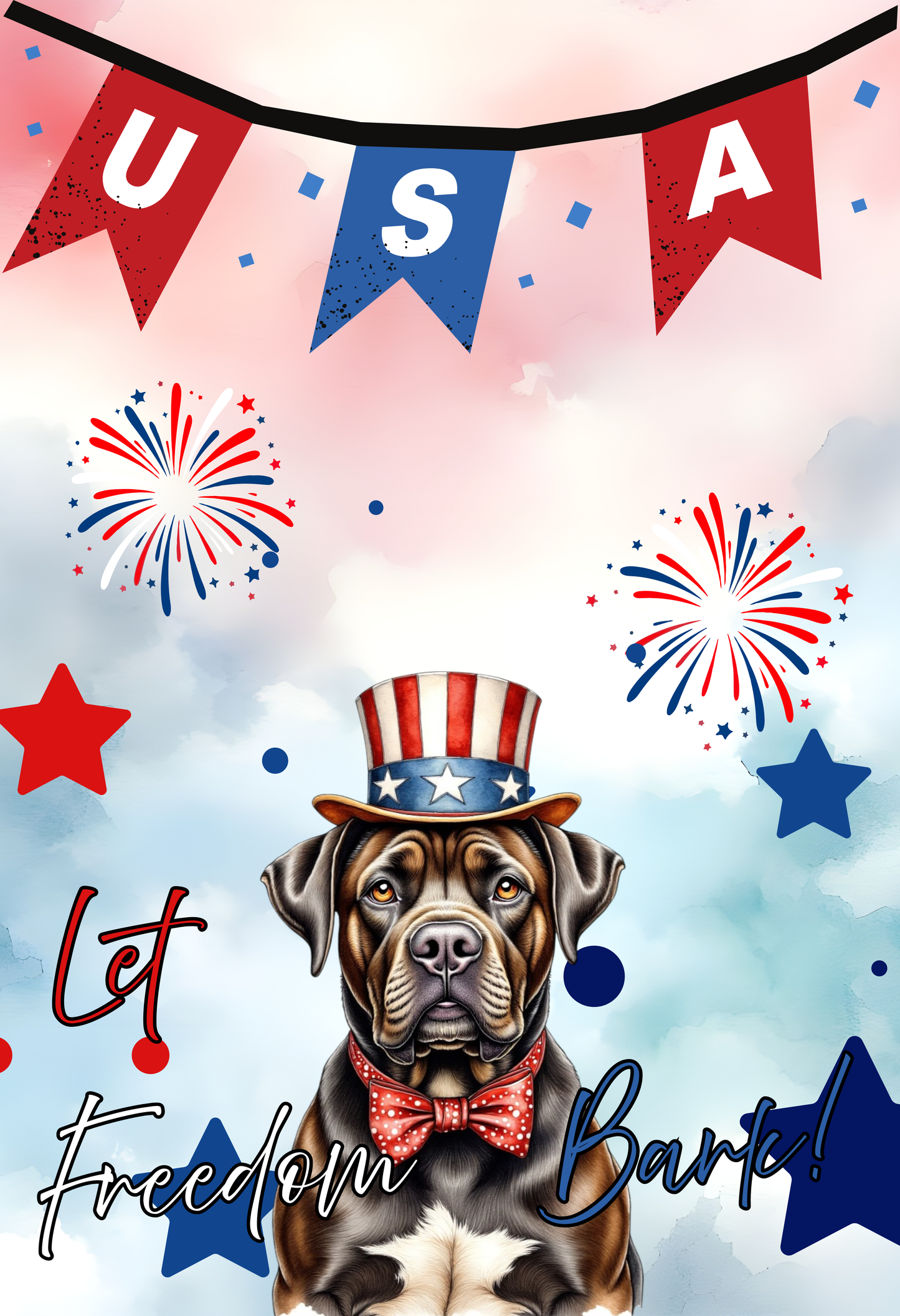 Patriotic Dog Garden Flag -Shiba Inu – 'Let Freedom Bark' USA Banner